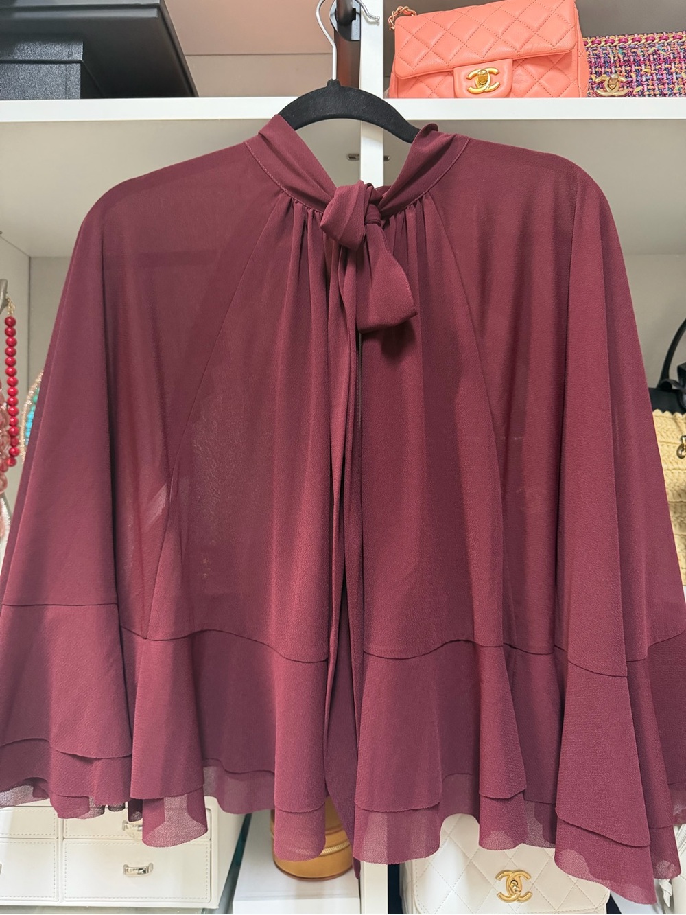 Zara Ruffled Cape - Picture 3 of 6